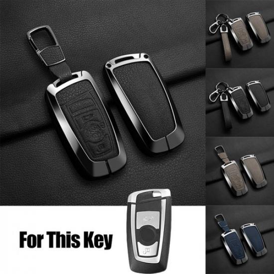 Zinc Alloy Leather Car Key Case Cover For BMW 1 2 3 4 5 6 7 F10 F30 X2 X3 X4 X5