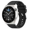 Für Huawei Watch GT3 42mm 20mm Überstehender Kopf Silikonarmband Silberne Schnalle