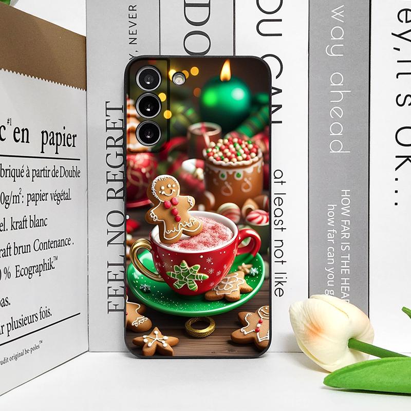 Christmas Decorate Hot Coffe Cup Pattern Phone Case for Google Pixel 9A 8 A 7A 6 A 7 PRO 8 9 Pro XL 4G 5G Shockproof Soft Cover