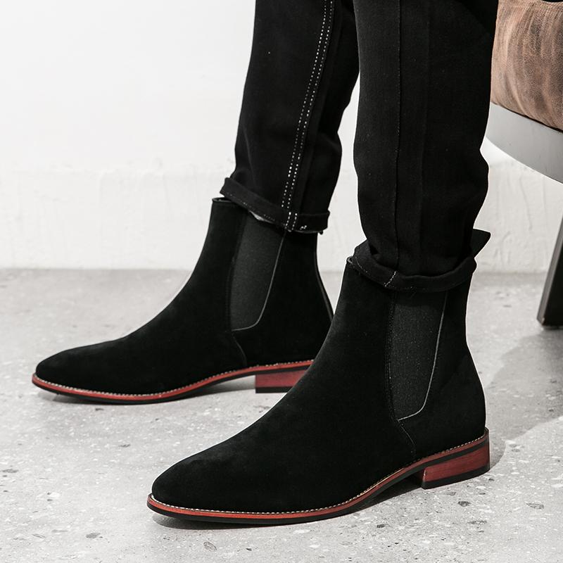 Men's high top shoes Classic Fashion European and American Style Daily office work for trendy parties Men's short boots New