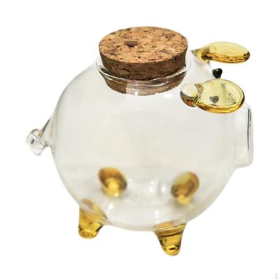 Clear Pig Money Box for Desk Storage, Ideal Living Space