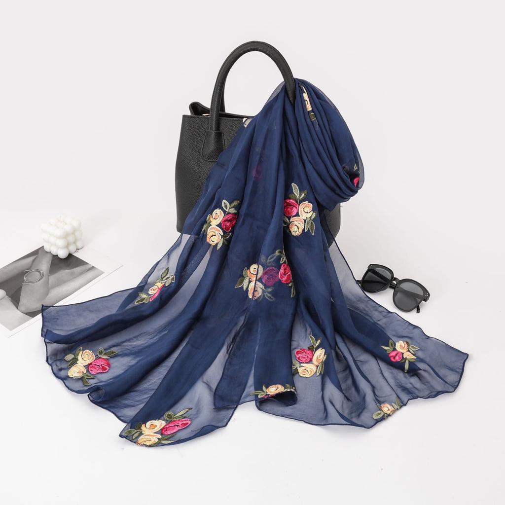 Ethnic Style Scarf for Women Fashion Yunnan Travel Outfit Summer Embroidery Embroidery Exterior