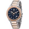 Stile Blue Dial Bicolor Rose Stainless Steel Men's Quartz Chronograph Watch R8873642002