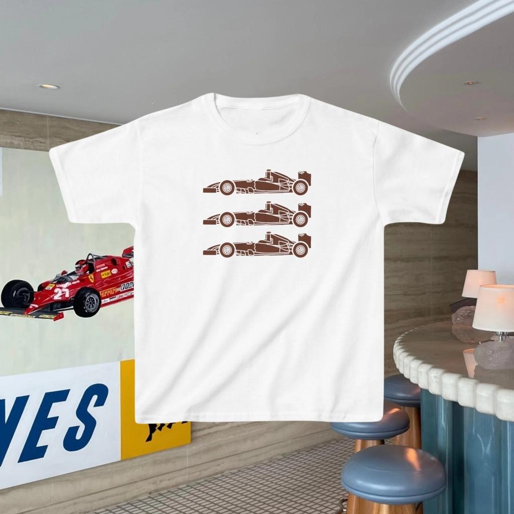 2026 F1 Racing Model Graphic Printed T-shirt for Men and Women Cotton Summer Clothing Fashionable Sports Short Sleeved T-shirt