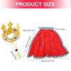 Premium Velvets Puppies Regals Outfit Featuring Gold Crowns For Pet Event