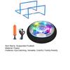 Kick Hover Soccer Ball LED Light Up Indoor Soccer Ball for Kids Soft Foam Bumpers Glides on Air Suspended Football Set Glow in The Dark Gift for Boys