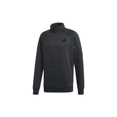 Sport Stehkragen Warm-up Sweatshirt Herren Tops Schwarz FS7194