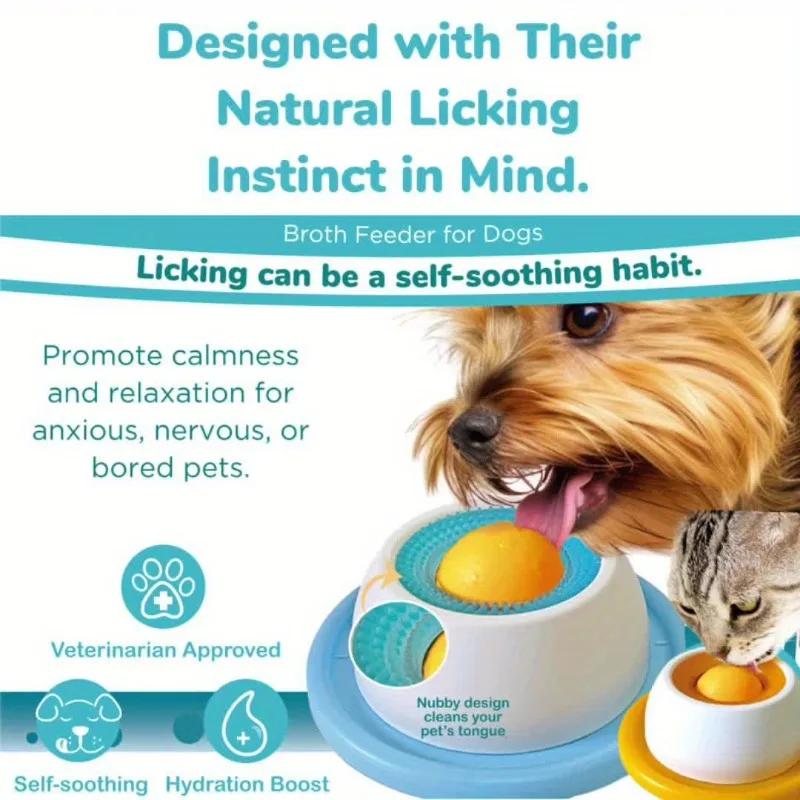 Interaktive Haustier-Leckmatte Joghurt-Leckplatte Langsamer Fresser Hunde Katzen Strapazierfähiges Material Fördert Zahngesundheit Mentale Stimulation