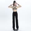 Commuter Trend Straight Jeans Women's 2025 Autumn and Winter Textured High Waist High Skinny Wide Leg Jeans