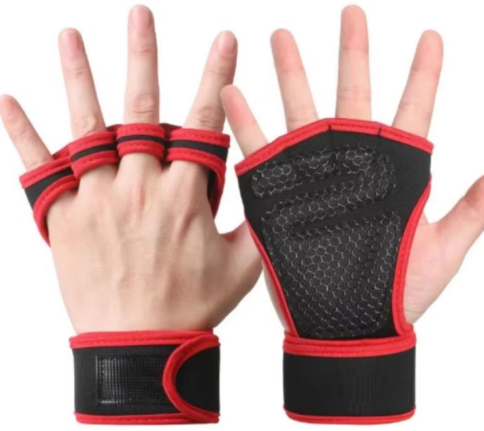 Unisex Bodybuilding Home Gym Non-Slip Weight Lifting Training Gloves with Palm Support