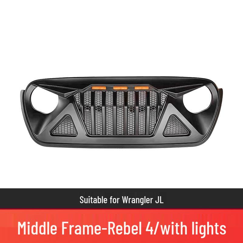 Naštvaná mřížka se světly pro 07-23 Wrangler, Renegade, Gladiator Přední úprava