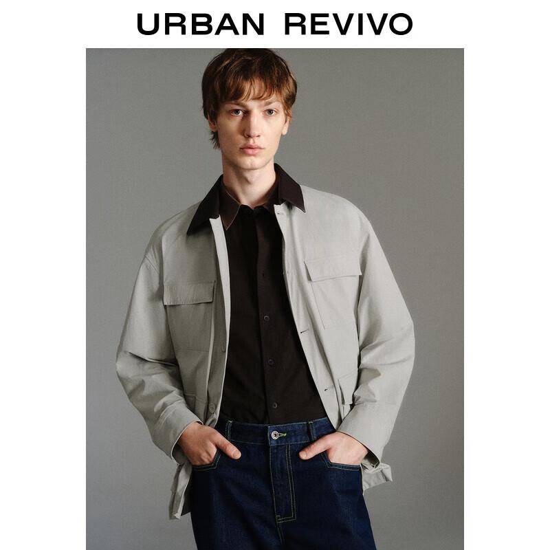 

UR Men s Casual Workwear Multi-Pocket Jacket S
