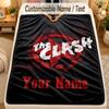 Flannel BlanketThe Clash Custom Name Text Personalized Soft Warm Throw Blanket Home Decor Gift