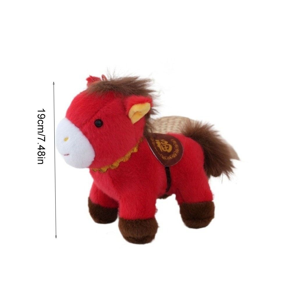 Steed Puppe Pony Anhänger Maskottchen Puppen Tierkreis Pony Figur Plüsch Pferd Schlüsselanhänger Geburtstagsgeschenk