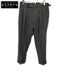BERWICH Rb5470 Grey Scotch Wool Saxony 2-Pleated Cropped Pants Bottoms 42 grayUsed