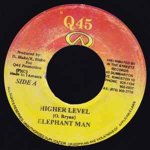 7inch Record ELEPHANT MAN - Higher Level NONE Q45 2002 Jamaica Reggae, Ska & Dub Used