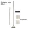 Aquarium Algae Remover Aluminum Alloy Stainless Steel Scraper Blade Fish Tank Glass Water Plant Grass Cleaning Tools Accessories