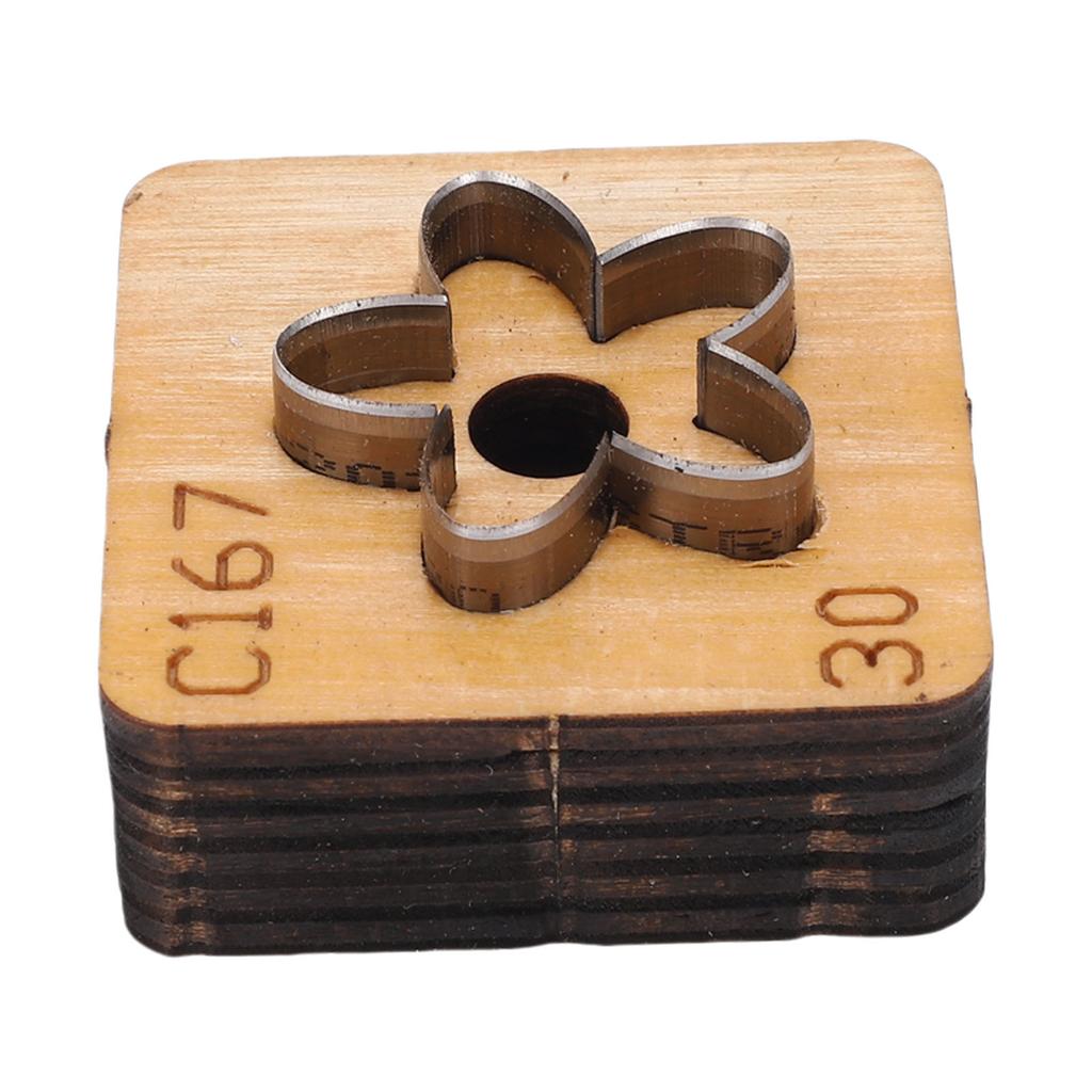 Leather Cutting Die Flower Shaped Metal Leathercraft Cutter Punching Mold Crafting Tool for Paper Art