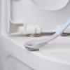Golf Long Handled Silicone Toilet Brushes With Holder Set  No Dead Corner Toilet Cleaning Brush Bathroom Cleaning Acssories