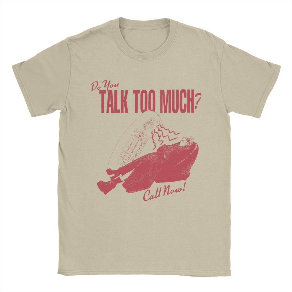 Unisex TShirt Renee Rapp Do You Talk Too Much Novelty 100 Cotton Tees Short Sleeve T Shirts Round Collar Tops Plus Size