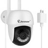 Jennov Outdoor Security IP66 Auto 360 Degree Wide Angle Outdoor Surveillance Night Color Night Motion Floodlight Alexa Outdoor Security SD Network