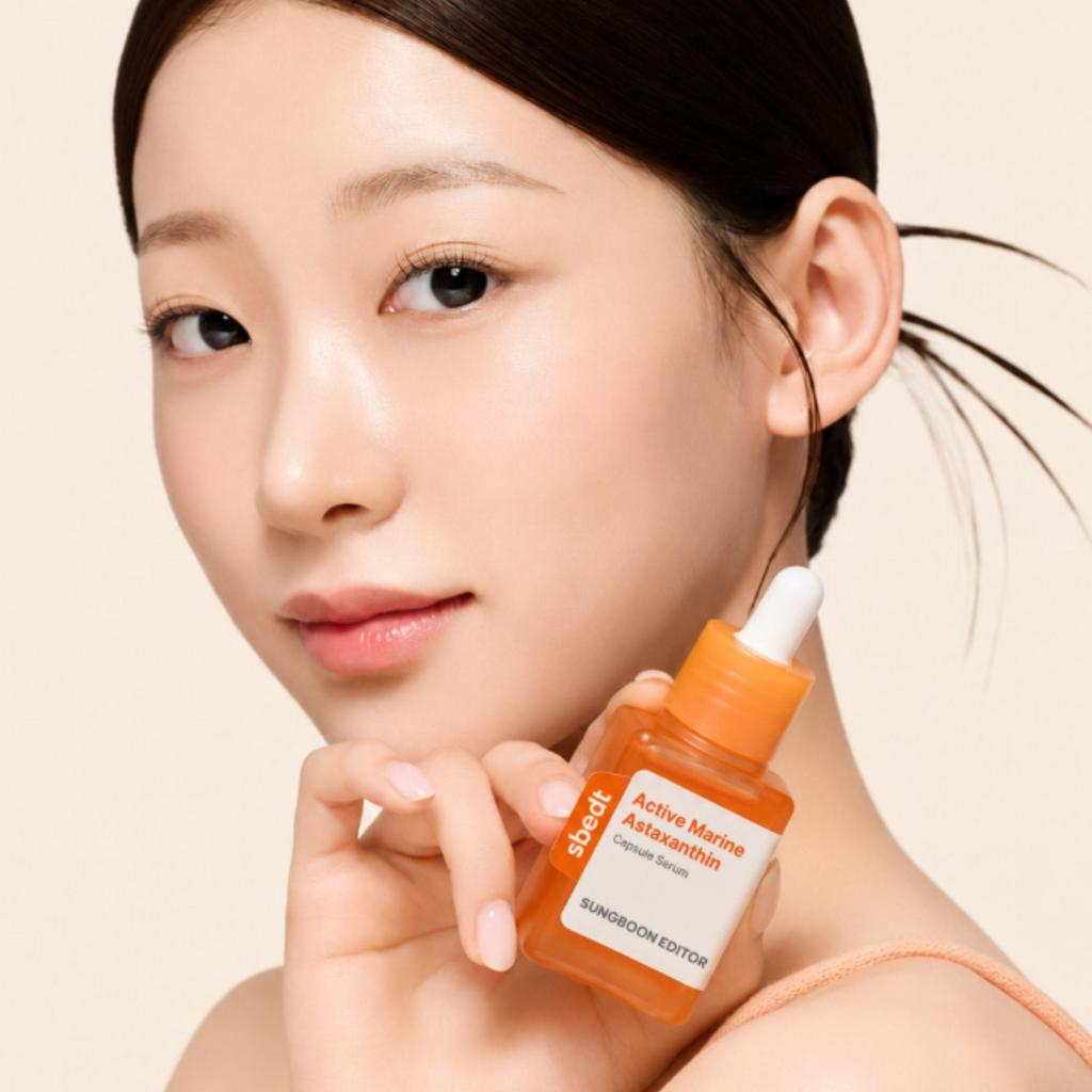SUNGBOON EDITOR Active Marine Astaxanthin Capsule Serum Firming Antioxidant Glow Care 40ml