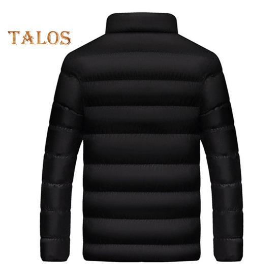 Giacca da donna in cotone con collo alto, manica lunga, cappotto in cotone spesso, chiusura con cerniera, tasche laterali, cappotto caldo