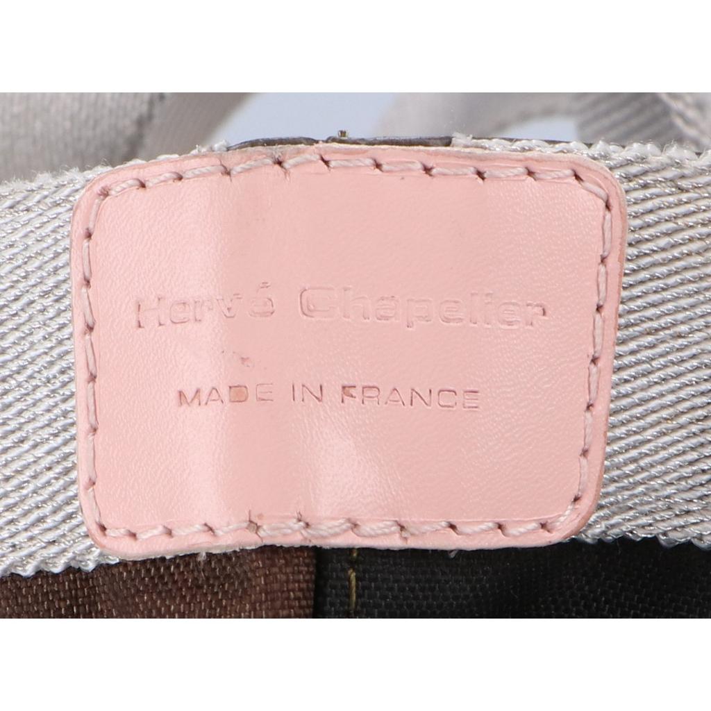 Herve Chapelier 725W Dragee Tug Boat Shape Tote Bag L Camouflage X SilverUsed