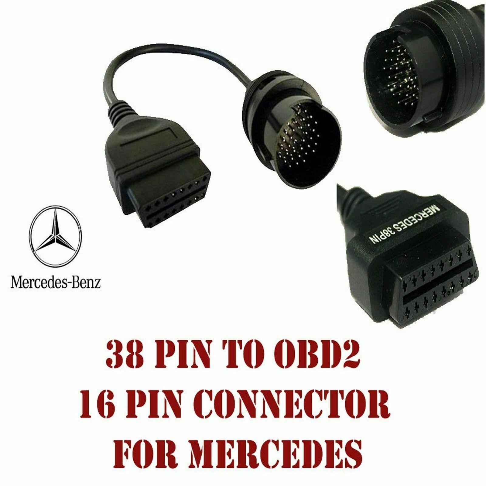 

Для Mercedes Benz Адаптер 38Pin К 16Pin OBD2 Диагностический Инструмент Соединительный Кабель