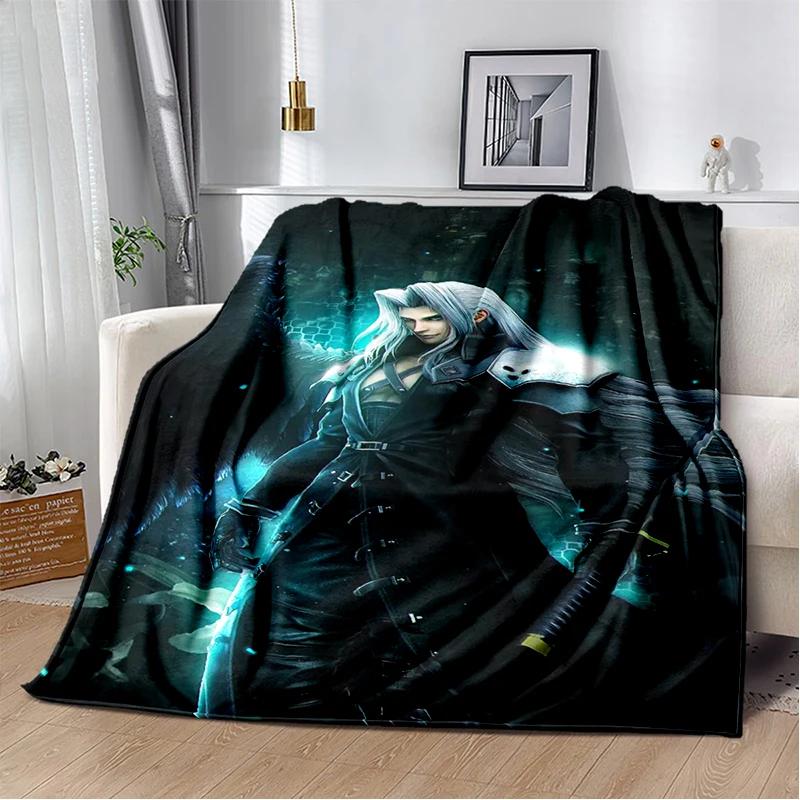 New Style Cloud Tifa Aerith Final Fantasy Games Sephiroth Blanket,Soft Throw Blanket for Home Bedroom Bed Sofa Cover Kids