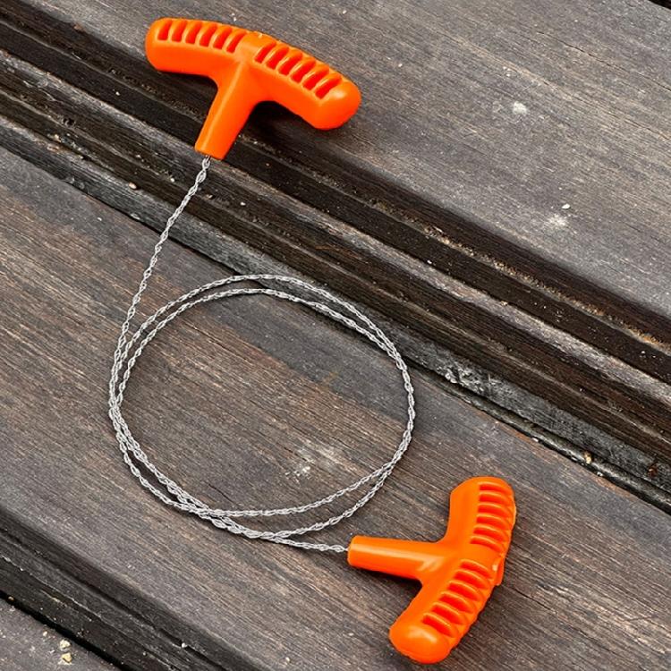 Emergency Steel Wire Handsaw Twin Pack Outdoor Cutting Tool For Campfires Preparation And Trail Maintenance