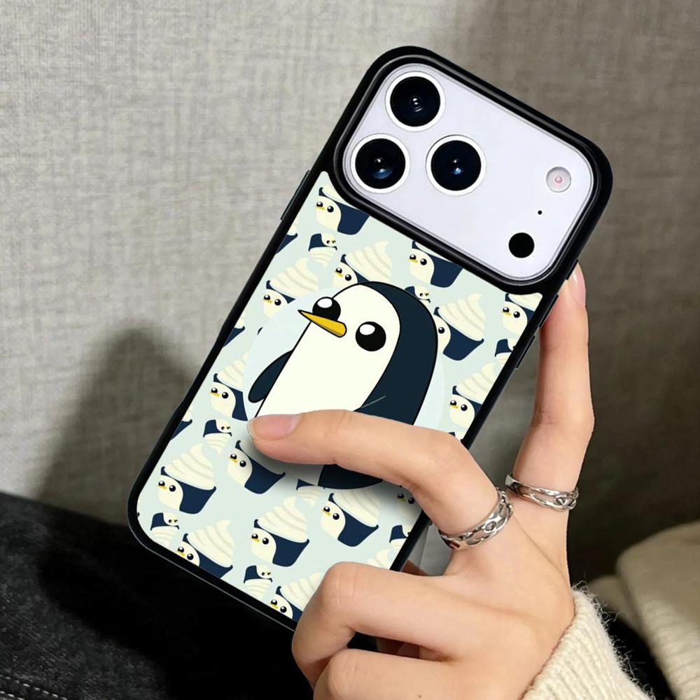 Capa Case for iPhone 17 Air 16 Pro Max 15 Plus 11 13 Mini 14 12 Back Phone Cover Cute Lovely Penguin