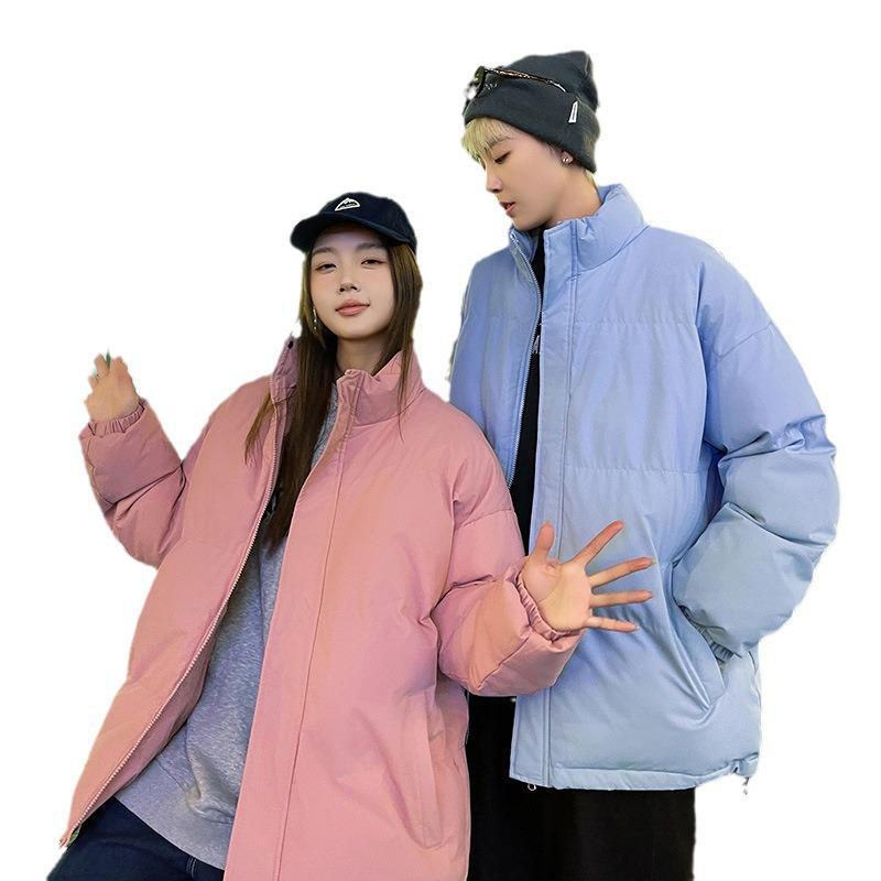 Men's Trendy Winter Cotton Jacket 2024 - Stand-up Collar, Loose Fit, Youthful Style