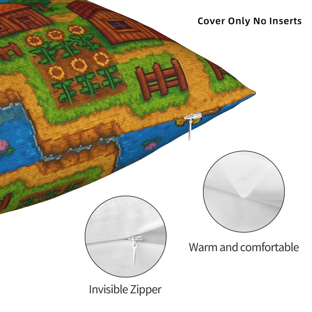 Stardew Valley Tiere Hühner Kissenbezüge Kawaii Kissenbezug Für Sofa Heimdekoration Grafik Kissenbezug