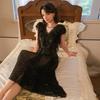 French Sequin Mesh Backless Camisole Nightgown - Skin-Friendly & Comfortable, Multiple Colors