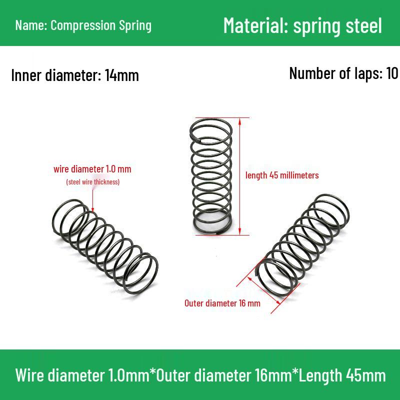 Heavy Duty Y-Type Compression Spring Shock Absorber, 1.0mm Wire Diameter, Outer Diameter 5-20mm.