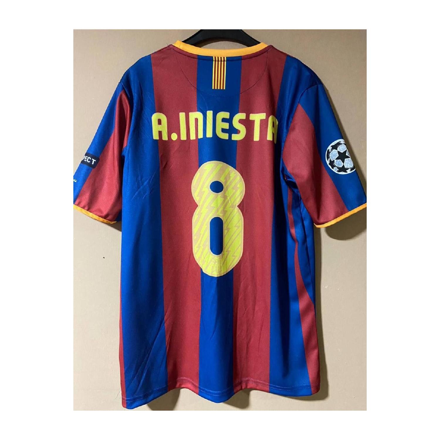 

Barcelona Iniesta 2010-2011 Season Champions League Final Retro Match Jersey