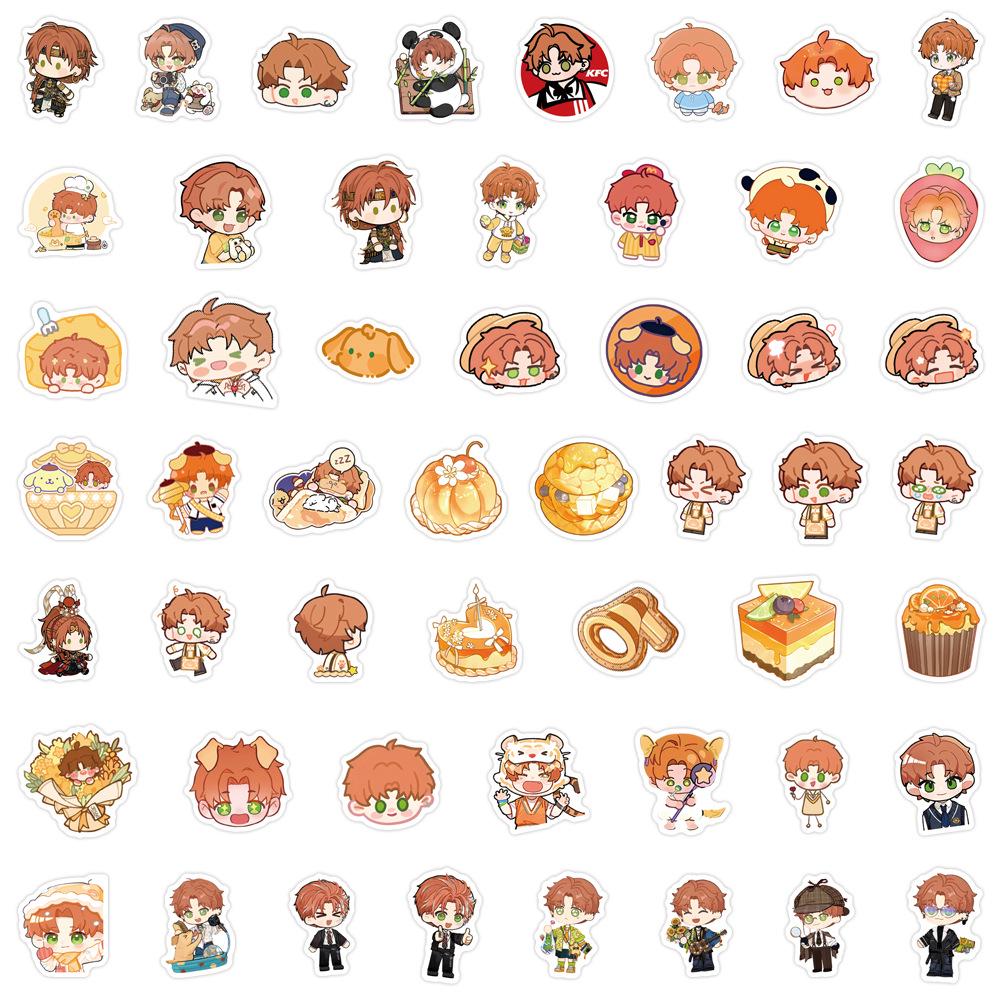 100 Light & Night Love Q Version Xia Mingxing Stickers for Journals, DIY Stationery, Phones, and Notebooks