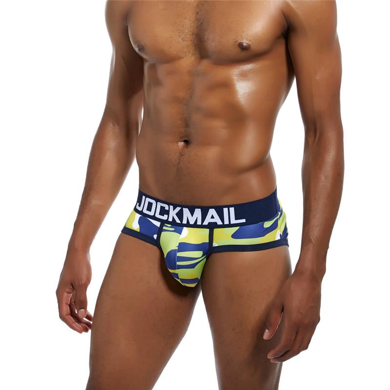 Briefs JOCKMAIL Camouflage Print Men's Underwear Low-rise Sports Underpants