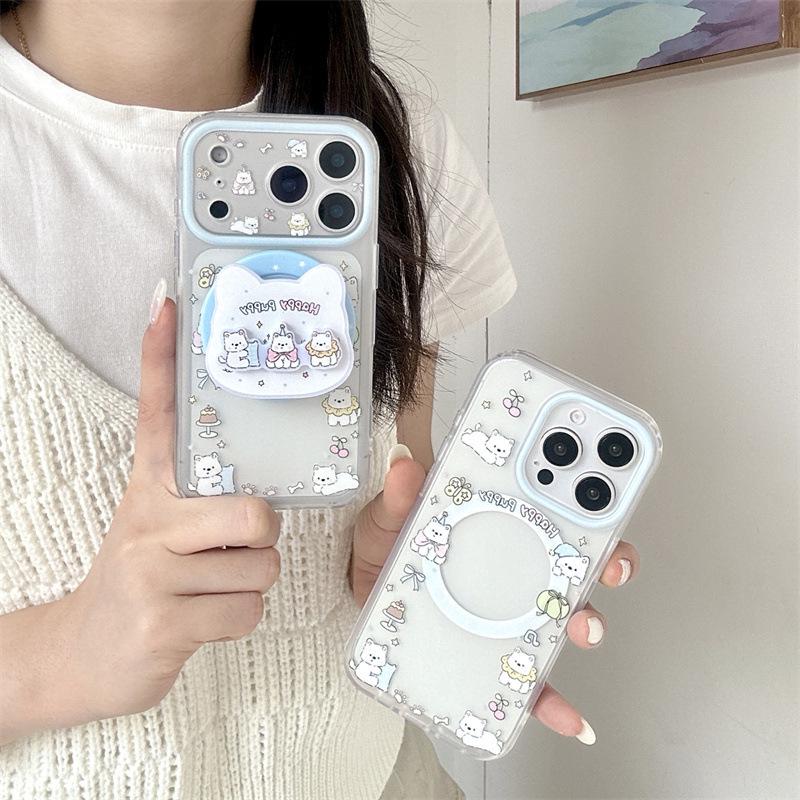 Cartoon West Highland White Terrier Magnetic Phone Case for iPhone 17 / 16 Pro Max / 15 / 14