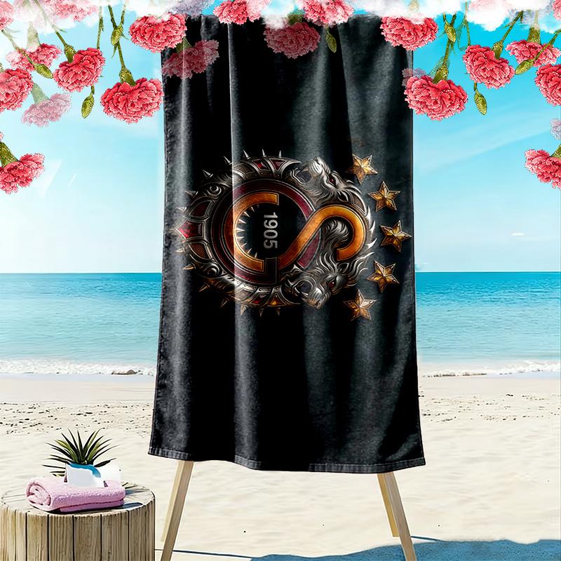 Galatasaray3 Print Beach Towel, Large Soft Quick Dry Towel for Beach Camping Swimming