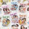Yi Niao Cute Girl PET Sticker Pack - Original Characters for Journals & Collages (6 Styles)