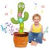 Emoin Dancing Cactus Cactus Mimicking Plush Cactus Talking Cactus Toy for New Christmas For English Adjustable Battery Christmas Decoration Toy,