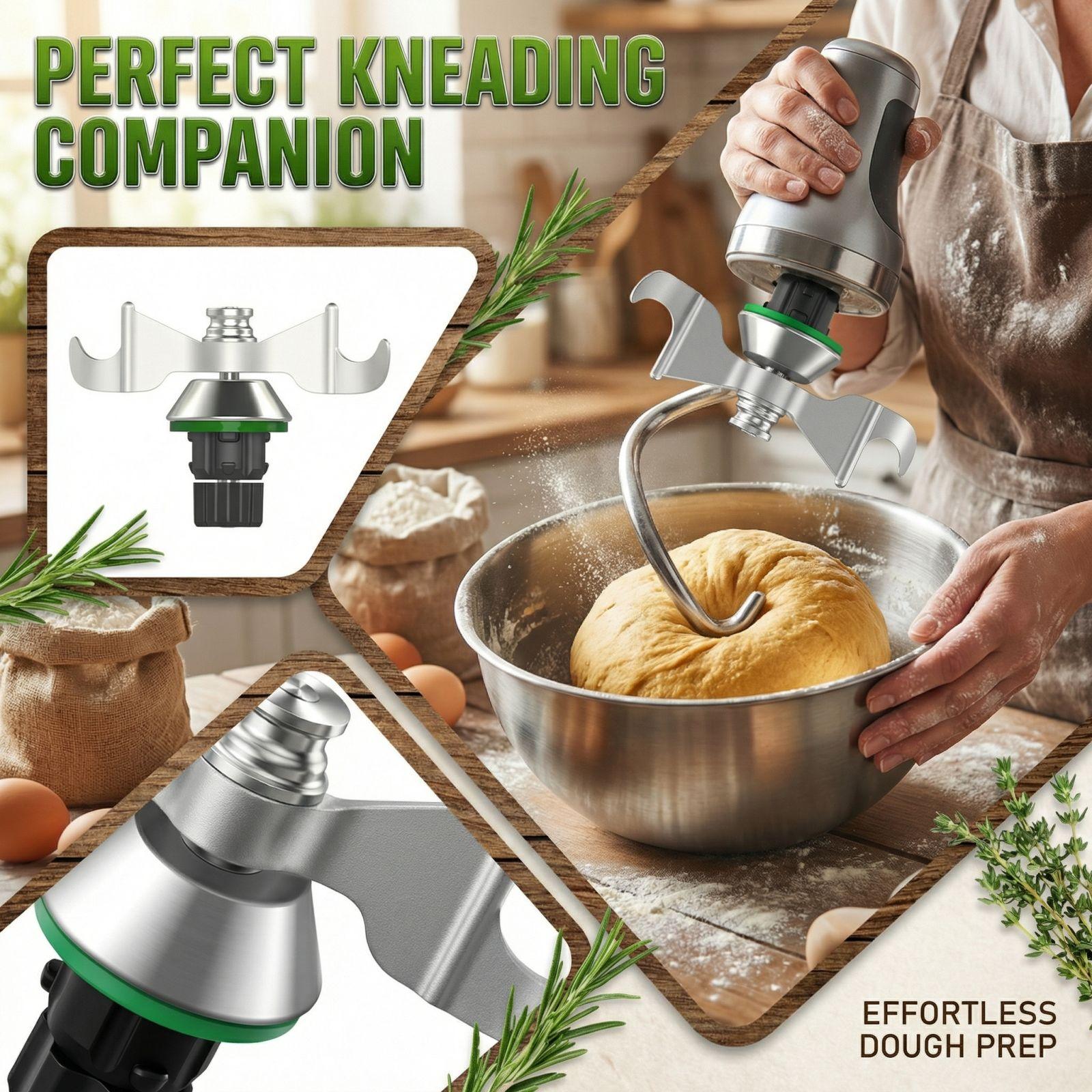 

Аксессуары для кухонных комбайнов, Насадки для замешивания теста One Size серебряный