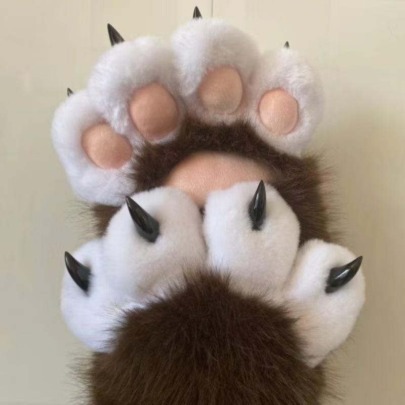 Animal claws, squeaking, furry claws with nails, gloves COS cat claws cute plush finished props