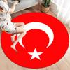 Flag Round Area Rug,Carpet Rug for Living Room Bedroom Sofa Playroom Decor,Non-slip Floor Mat