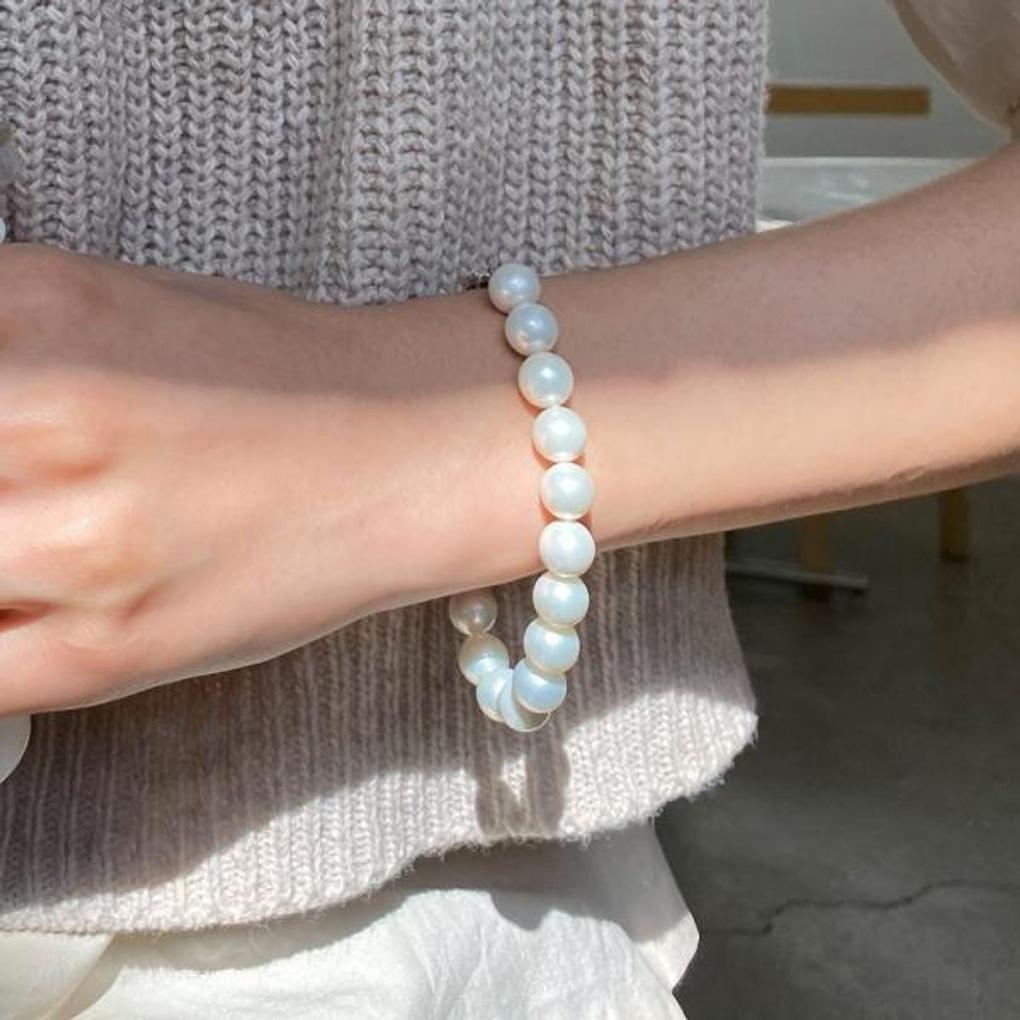 Classic Volume 10mm Pearl Bracelet (L) OTB1229L7PWI