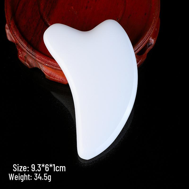 Buffalo Horn Gua Sha Board – Acupoint Scraper for Full Body and Face Meridian Massage in Beauty Salons