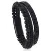 Fashion Personality Trend, Leather Natural Stone Hand-woven Jewelry, Men's Jewelry Bracelet