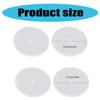 Set of 100 Clear Silicone Discs Portable for Earring Stability and Ear Protective Portable for Sensitive Ears Wear